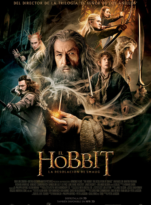 Cartel de 'El hobbit, la desolación de Smaug'