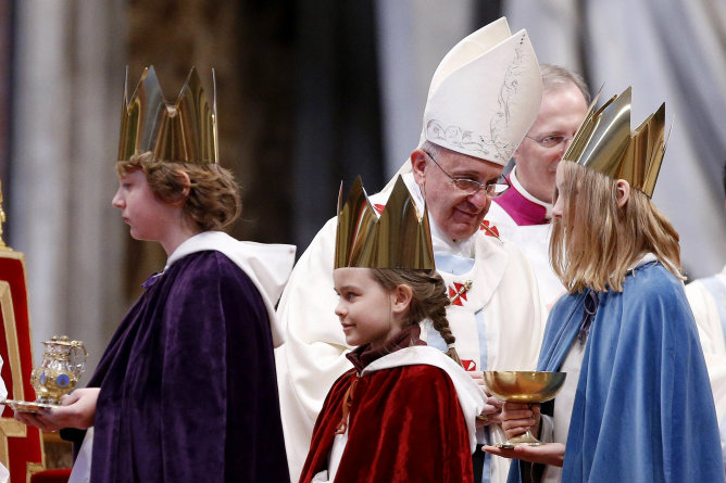 El papa Francisco oficia por primera vez en su pontificado la misa de la Solemnidad de María Santísima Madre de Dios