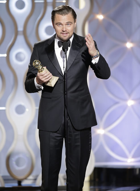 Leonardo DiCaprio, Globo de Oro como mejor actor de comedia por 'El lobo de Wall Street'