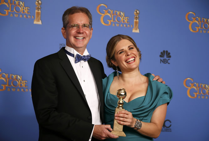 Chris Buck and Jennifer Lee, directores de 'Frozen', premiada como mejor película de animación
