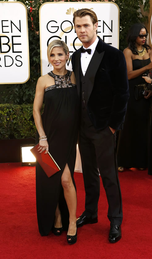 Chris Hemsworth, actor de 'Rush', con su mujer, la española Elsa Pataky