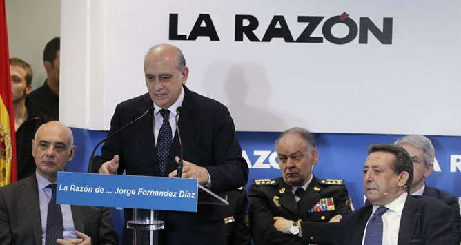 Jorge Fernández Díaz, durante la conferencia organizada por el diario 'La Razón'