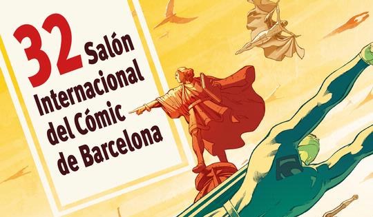 Un detall del cartell anunciador de l'edició de 2014 del Saló del Còmic