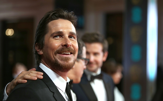 Christian Bale en los Bafta 2014