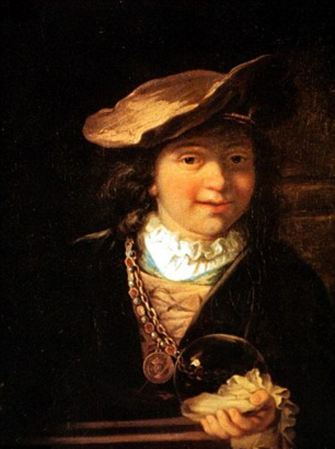 Chico con una pompa de jabón de Rembrandt