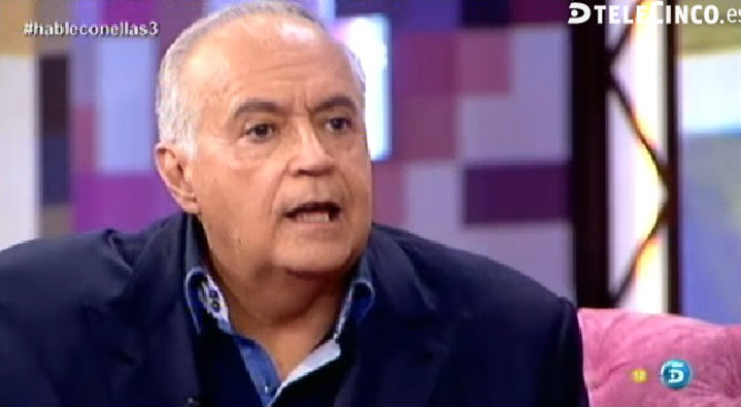 José Luis Moreno acalorado en 'Hable con ellas en Telecinco'