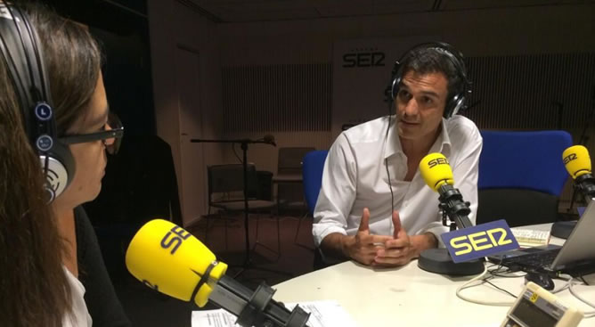 Àngels Barceló entrevista a Pedro Sánchez en 'Hora 25'