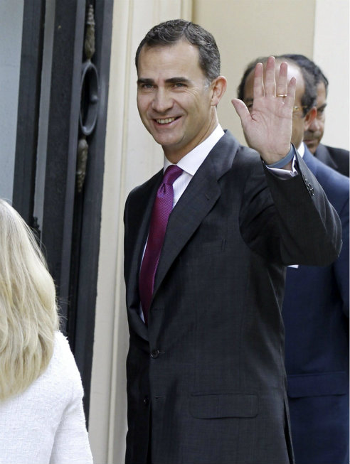 El príncipe de Asturias, a su llegada a la apertura de la reunión de la Red de Enviados Europeos de las Pymes
