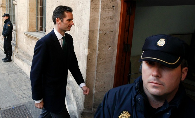 Iñaki Urdangarin, a su llegada a los juzgados de Palma para declarar en el mes de febrero