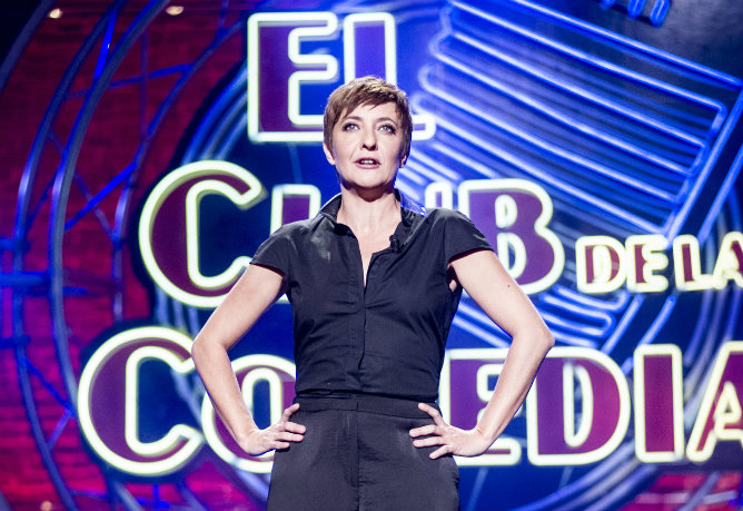 Eva Hache presentando 'El club de la comedia'