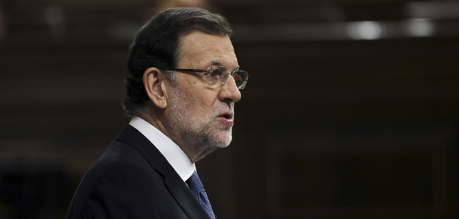 Mariano Rajoy, en sesión de control al Gobierno