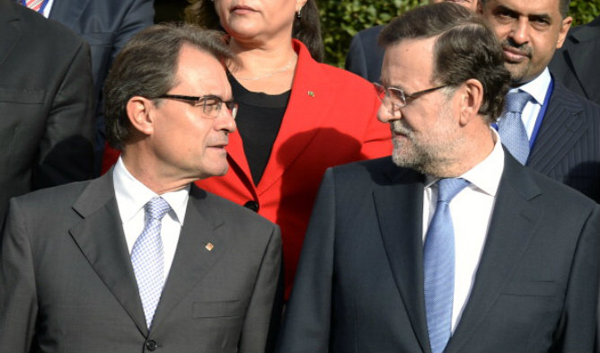 Artur Mas y Mariano Rajoy en el primer Forum Económico del Mediterráneo Occidental