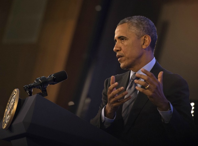 Barack Obama en la cumbre africana celebrada en Washington.