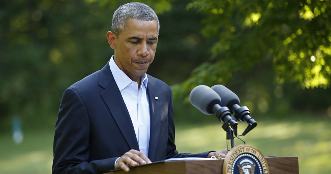Barack Obama habla sobre la situación en Irak desde Massachusetts, donde pasa las vacaciones