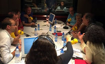 Mesa de 'Hora 25' en el programa especial de la Diada con Àngels Barceló, Joan Herrera, Alfred Bosch y Montserrat Tura junto a los tertulianos