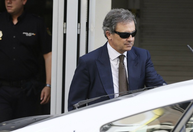 Jordi Pujol Ferrusola, a la salida de la Audiencia Nacional
