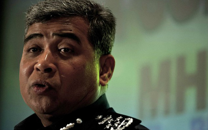 El Inspector General de la Policía de Malasia, Khalid Abu Bakar