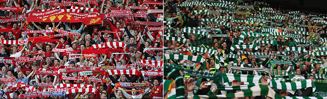 Las aficiones del Celtic y del Liverpool comparten cántico
