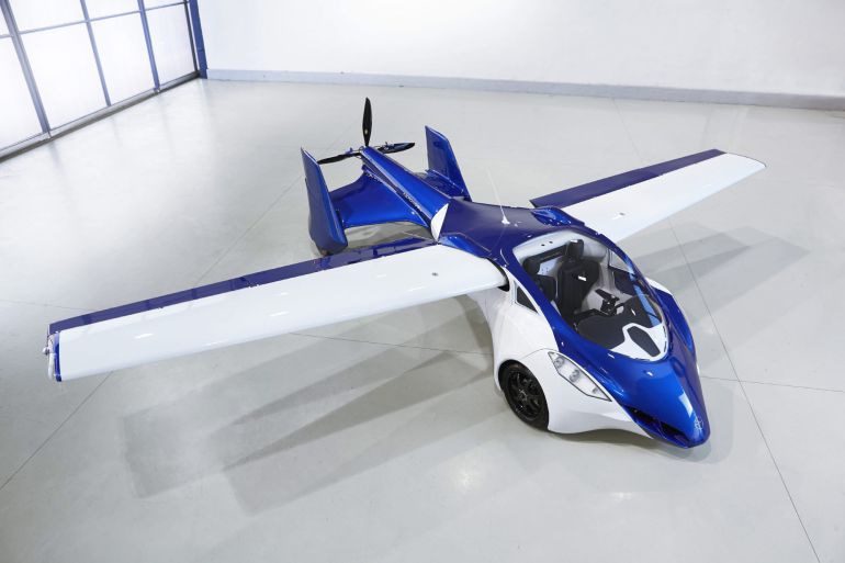 Imagen del coche volador, el AeroMobil 3.0