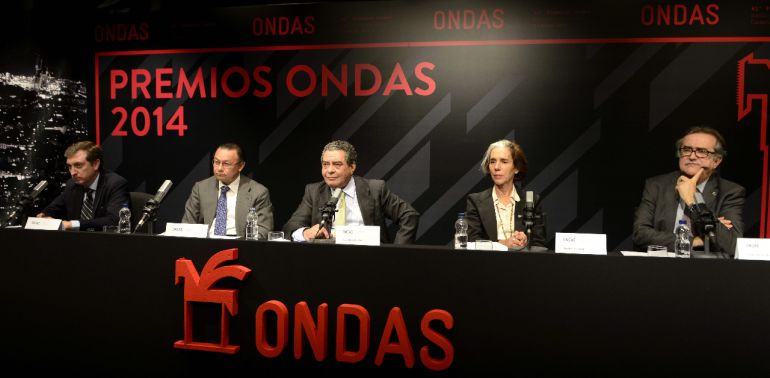 Juan Pablo Álvarez, Andres Cardó, Augusto Delkáder, Sandra Rotondo y Josep María Martí, durante la rueda de prensa