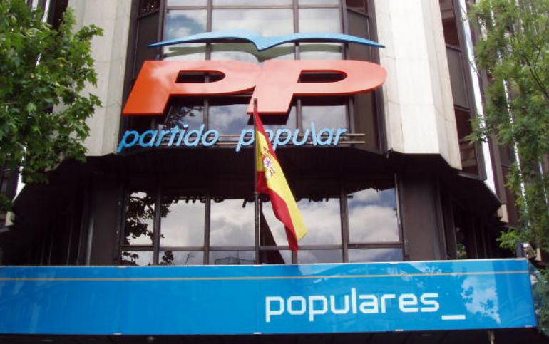 Imagen de la sede del Partido Popular en la calle Génova (Imagen de archivo)