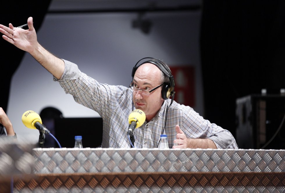El periodista deportivo de la Cadena SER, Jordi Martí, en su intervención en el programa El periodista deportivo de la Cadena SER, Jordi Martí, en su intervención en el programa