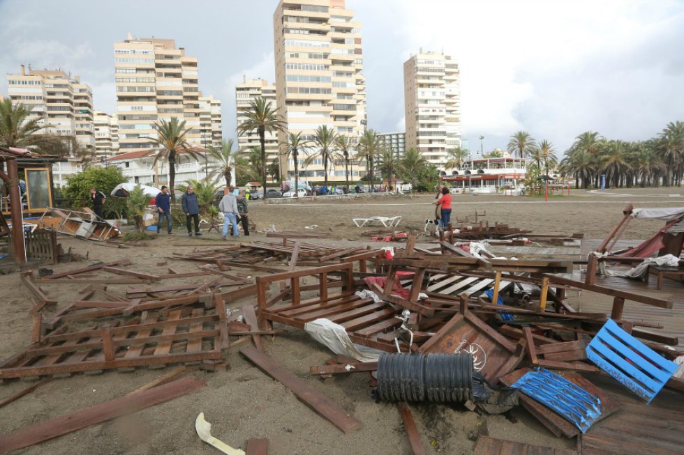 Fotografías De Daños Ocasionados Por La Lluvia Y El Tornado En Málaga