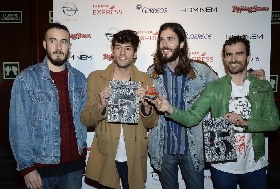 El grupo Sexy Zebras, durante los Premios Rolling Stone 2014