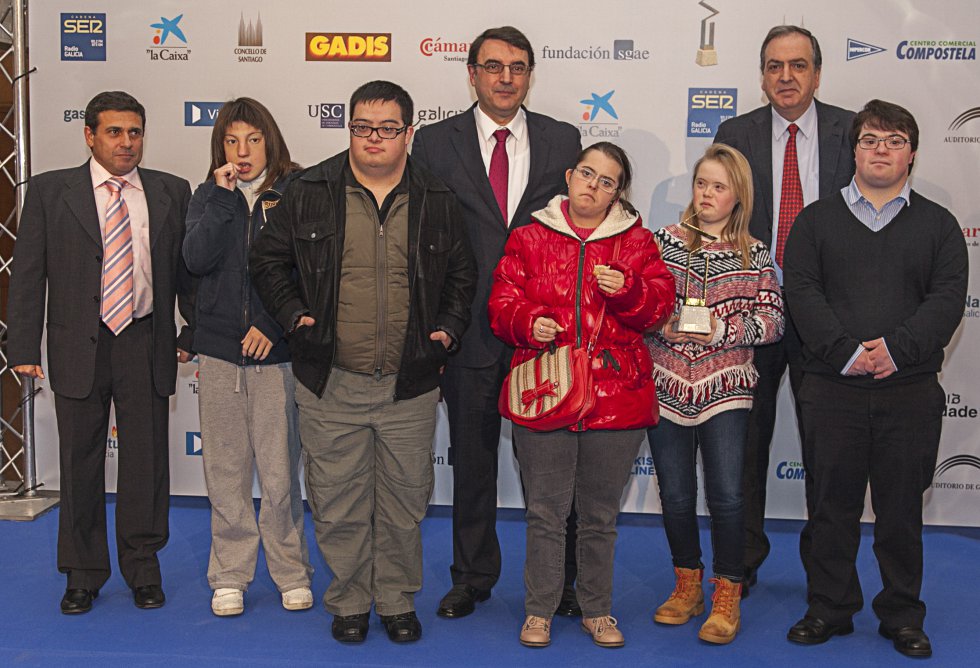Xaime López, redacción de Radio Galicia, con parte de la Fundación Down Compostela Xaime López, redacción de Radio Galicia, con parte de la Fundación Down Compostela