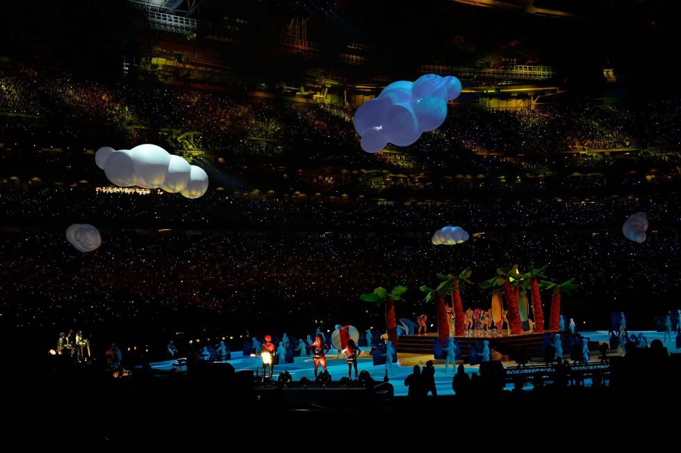 Katy Perry y Lenny Kravitz han sido los artistas que han amenizado el descanso de la Super Bowl. Katy Perry y Lenny Kravitz han sido los artistas que han amenizado el descanso de la Super Bowl.