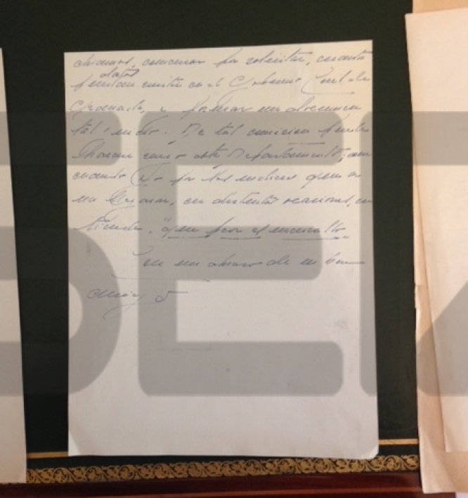 Manuscrito del ministro de la Gobernación Camilo Alonso Vega. Manuscrito del ministro de la Gobernación Camilo Alonso Vega.