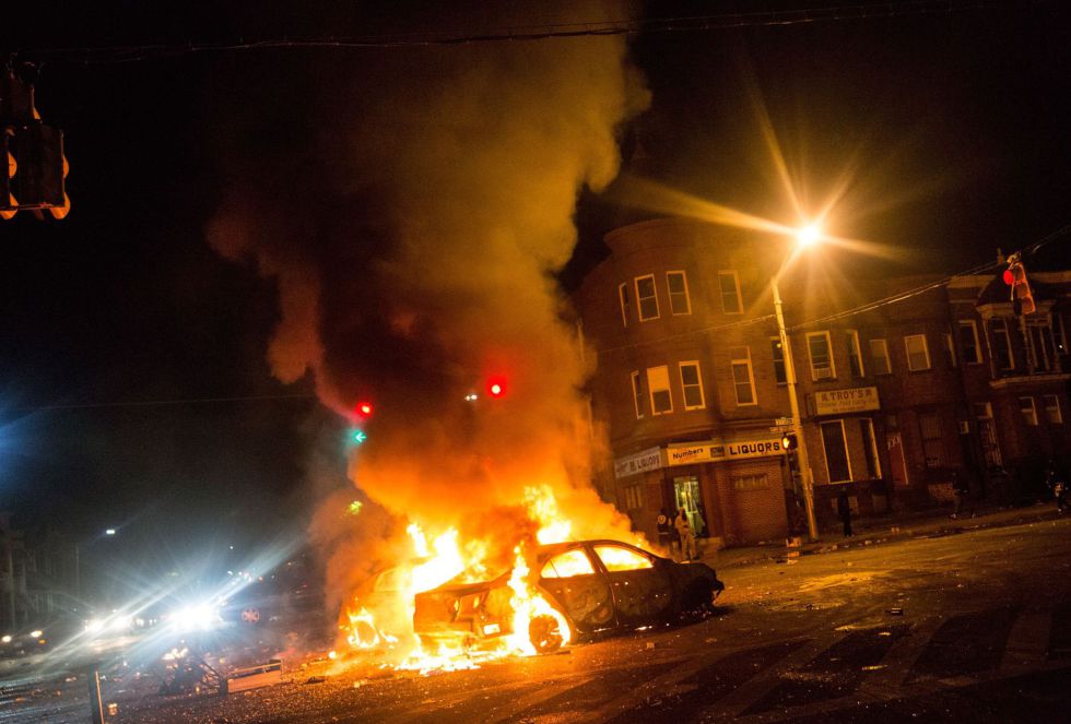 La jornada de disturbios en Baltimore, en imágenes La jornada de disturbios en Baltimore, en imágenes