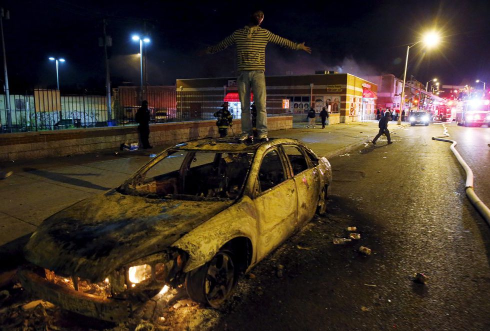 La jornada de disturbios en Baltimore, en imágenes La jornada de disturbios en Baltimore, en imágenes