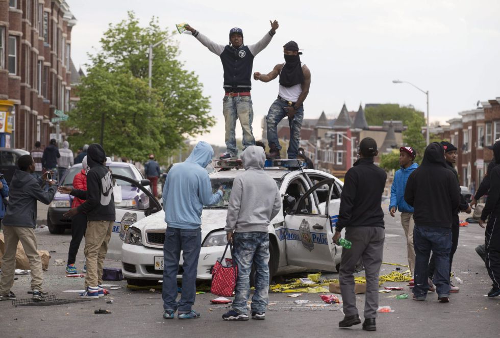 La jornada de disturbios en Baltimore, en imágenes La jornada de disturbios en Baltimore, en imágenes