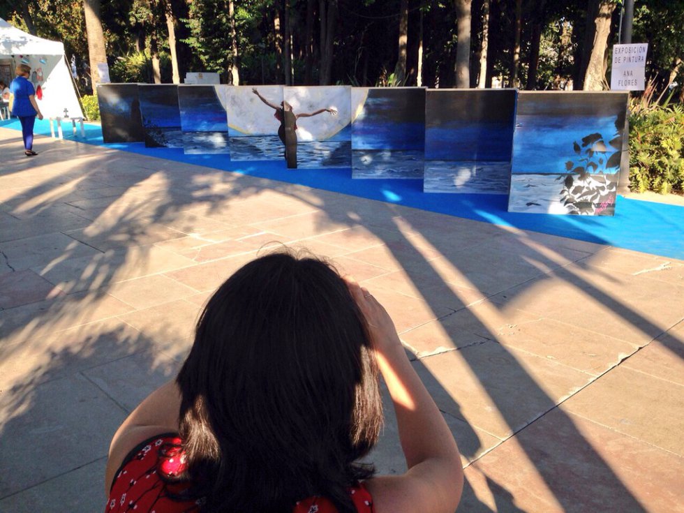 Una de las obras que más atracción ha provocado en Actúa Málaga. Una de las obras que más atracción ha provocado en Actúa Málaga.