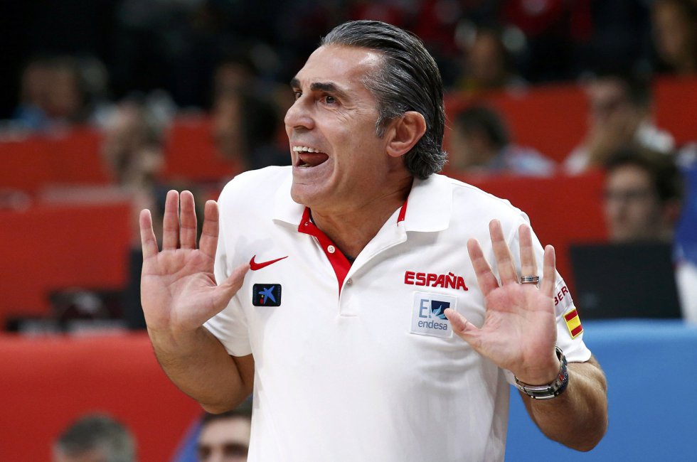 El técnico del equipo español, Sergio Scariolo. El técnico del equipo español, Sergio Scariolo.