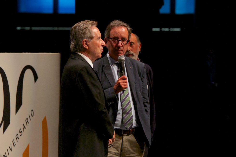 Iñaki Gabilondo junto a Joaquín Fuentes Iñaki Gabilondo junto a Joaquín Fuentes