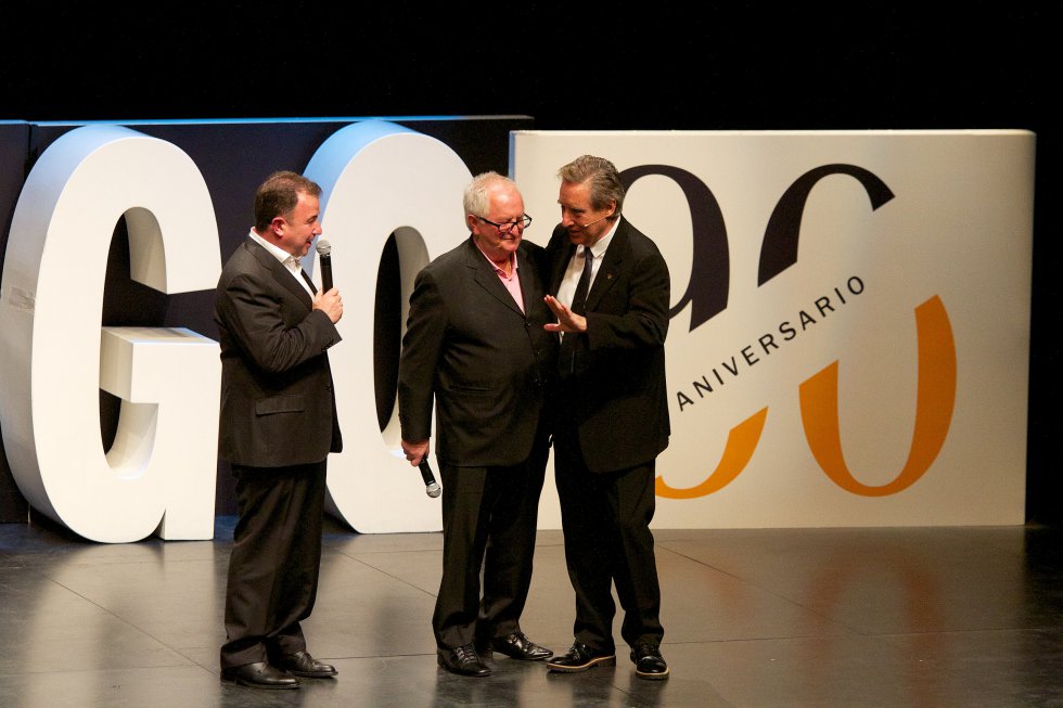 Los estrellas Michelin Martin Berasategi y Juan Mari Arzak charlan con Iñaki Gabilondo Los estrellas Michelin Martin Berasategi y Juan Mari Arzak charlan con Iñaki Gabilondo