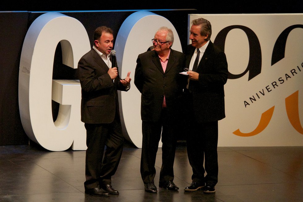 Martin Berasategi y Juan Mari Arzak con Iñaki Gabilondo Martin Berasategi y Juan Mari Arzak con Iñaki Gabilondo
