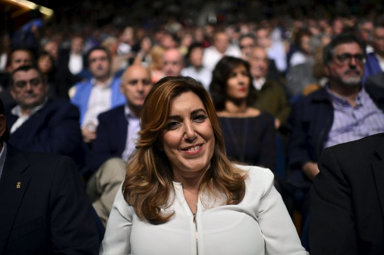 La presidenta andaluza, Susana Díaz, durante un acto
