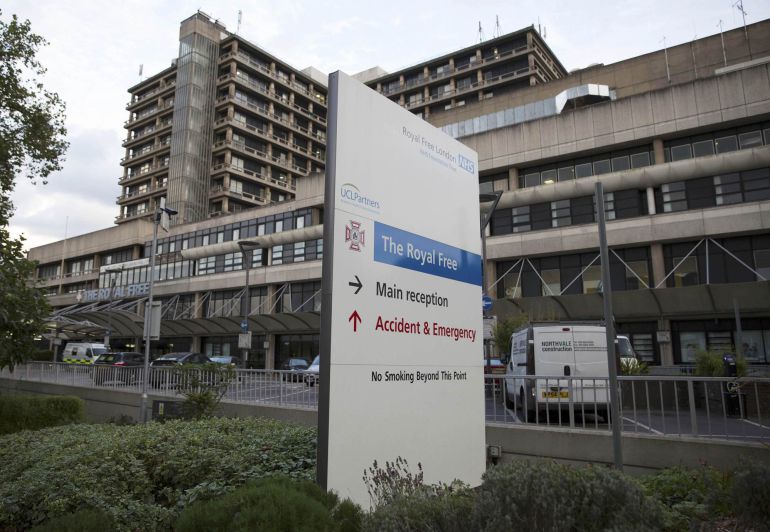 Entrada de emergencias en un hospital de Londres, en el Reino Unido.
