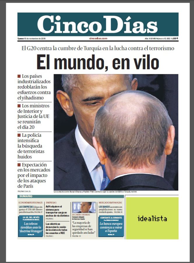"El mundo, en vilo" "El mundo, en vilo"