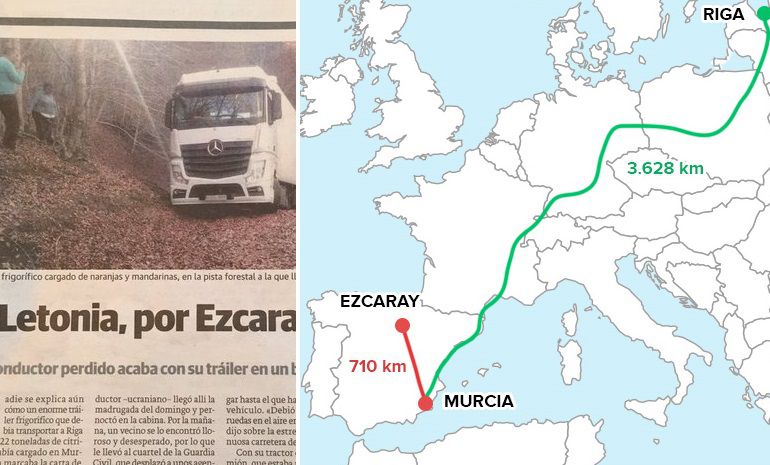 Conducia Un Camion De Murcia A Letonia Y Acabo En Un Camino Forestal De La Rioja Espana Cadena Ser