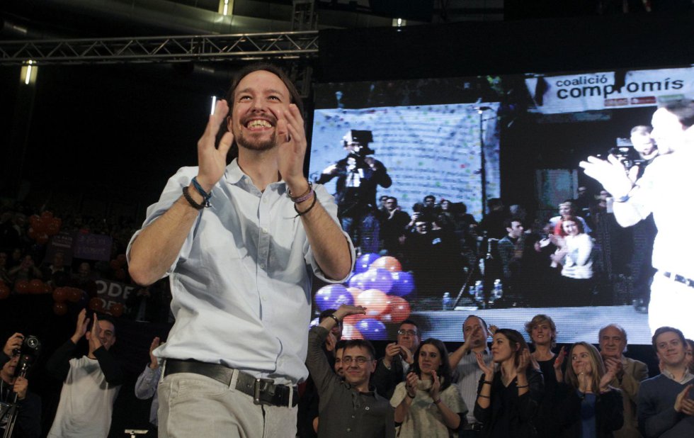 El candidato de Podemos a la Presidencia del Gobierno, Pablo Iglesias, cierra la campaña electoral en Valencia El candidato de Podemos a la Presidencia del Gobierno, Pablo Iglesias, cierra la campaña electoral en Valencia