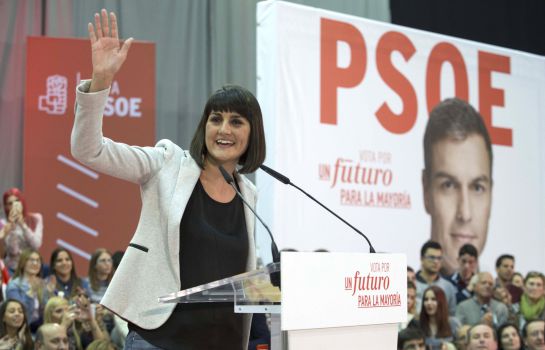 La cabeza de lista del PSOE por Murcia, María González.