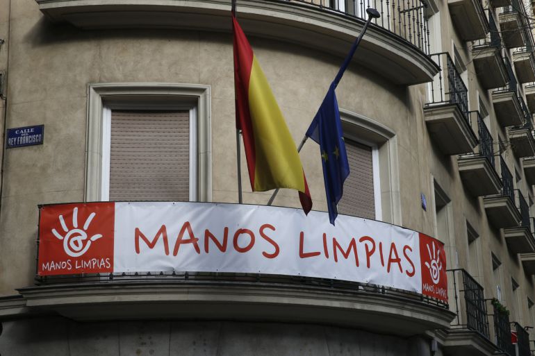 Sede del sindicato Manos Límpias en Madrid.