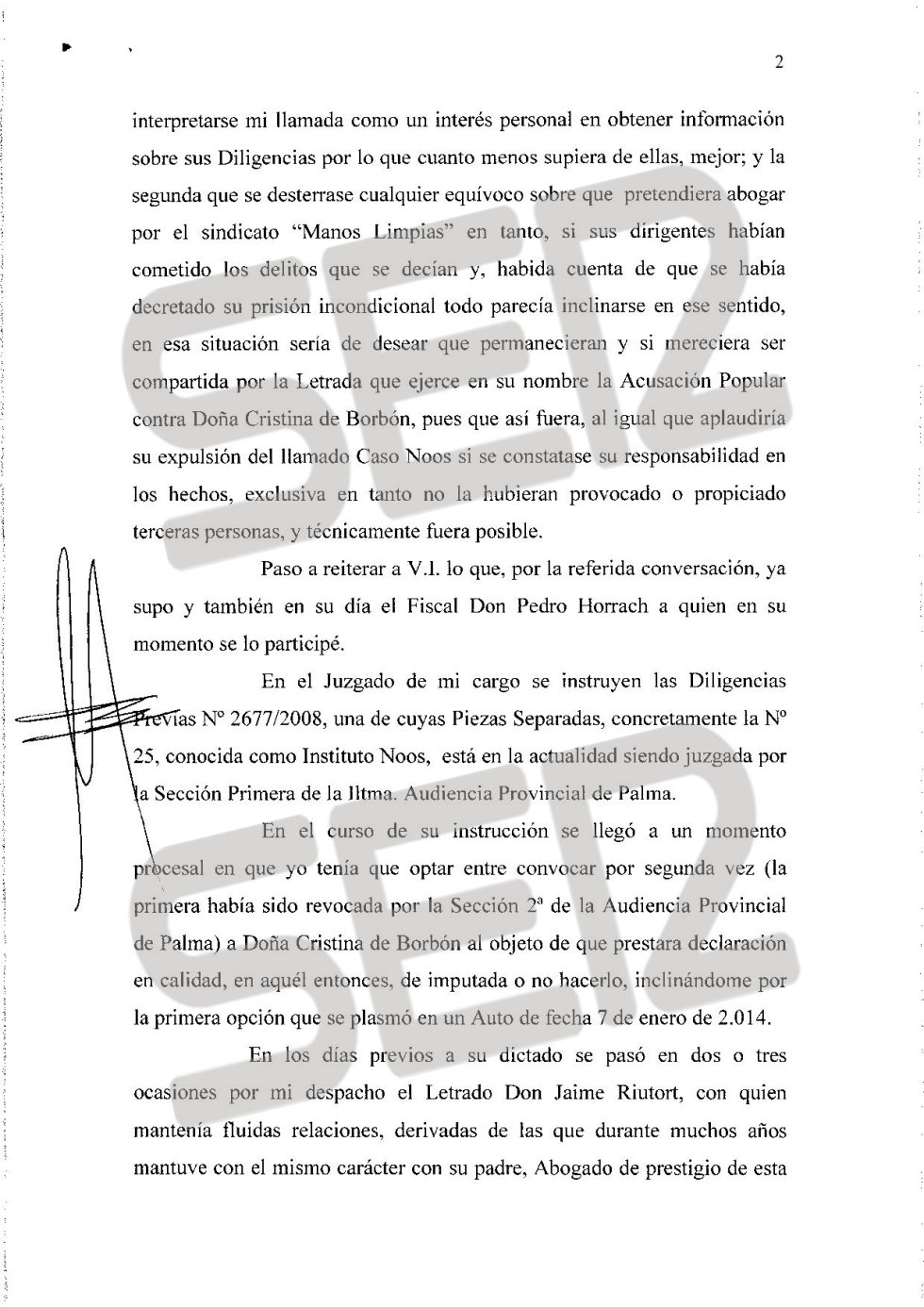 Carta íntegra de José Castro a Santiago Pedraz (página 2/6). Carta íntegra de José Castro a Santiago Pedraz (página 2/6).