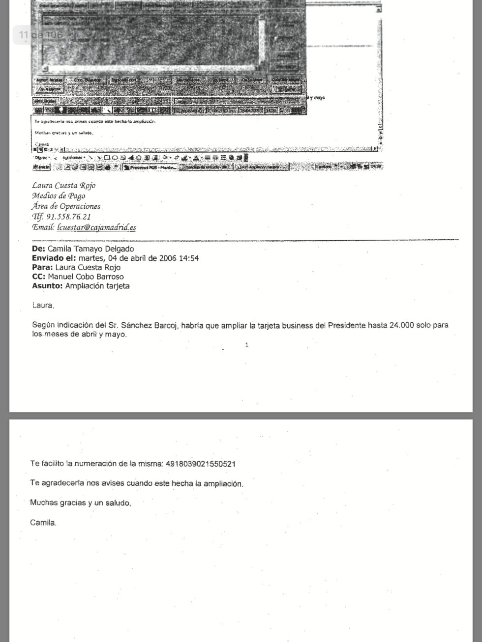 Correos de Bankia sobre el descontrol y despilfarro de las tarjetas black Correos de Bankia sobre el descontrol y despilfarro de las tarjetas black