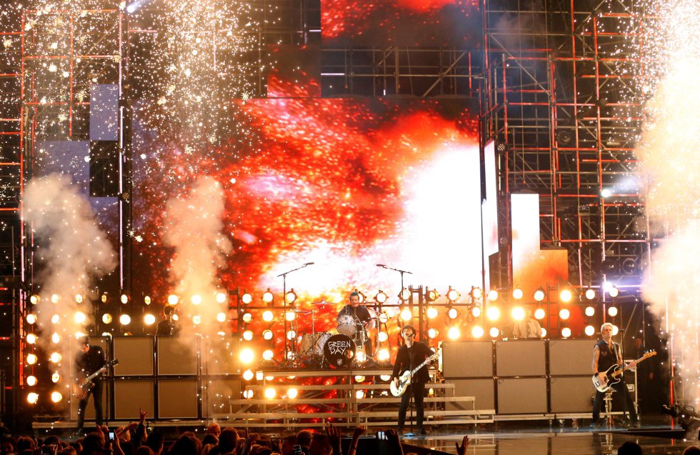 Actuación de la banda Green Day. Actuación de la banda Green Day.