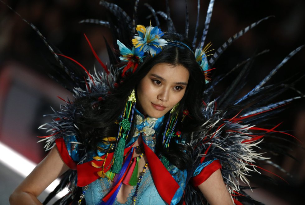 La modelo china Ming Xi. La modelo china Ming Xi.